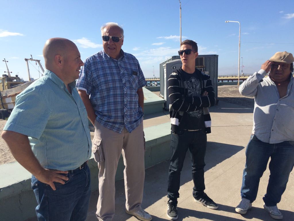 Sastre supervisó en el predio recreativo frente al Teatro del Muelle