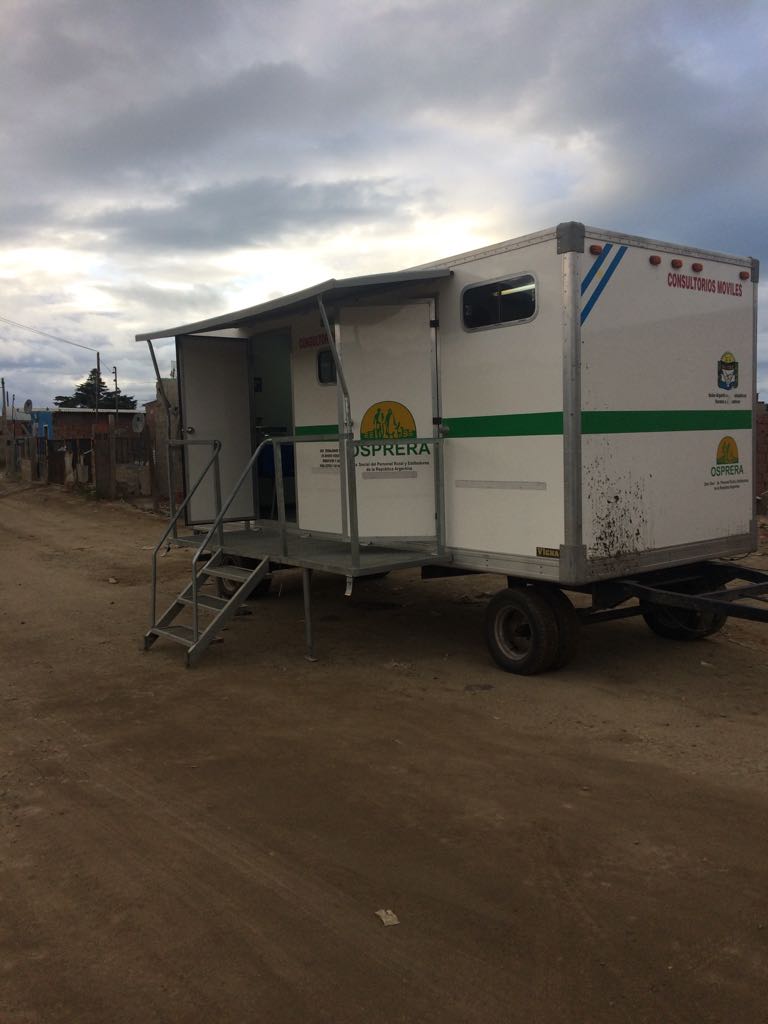 Consultorios médicos móviles en Comodoro Rivadavia por la obra social OSPRERA