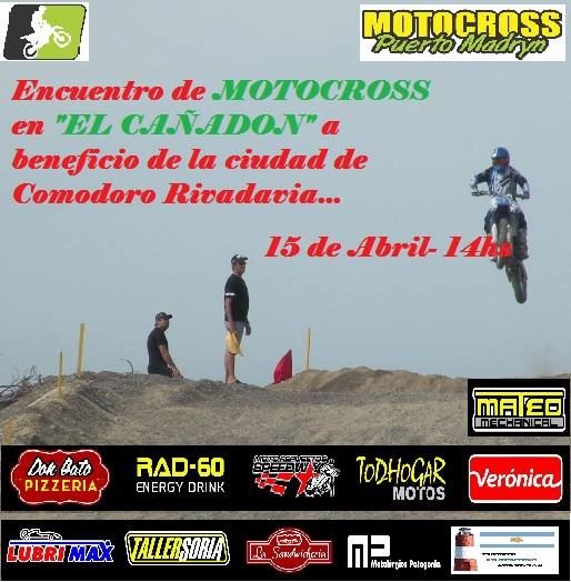 Motocross solidario en Puerto Madryn
