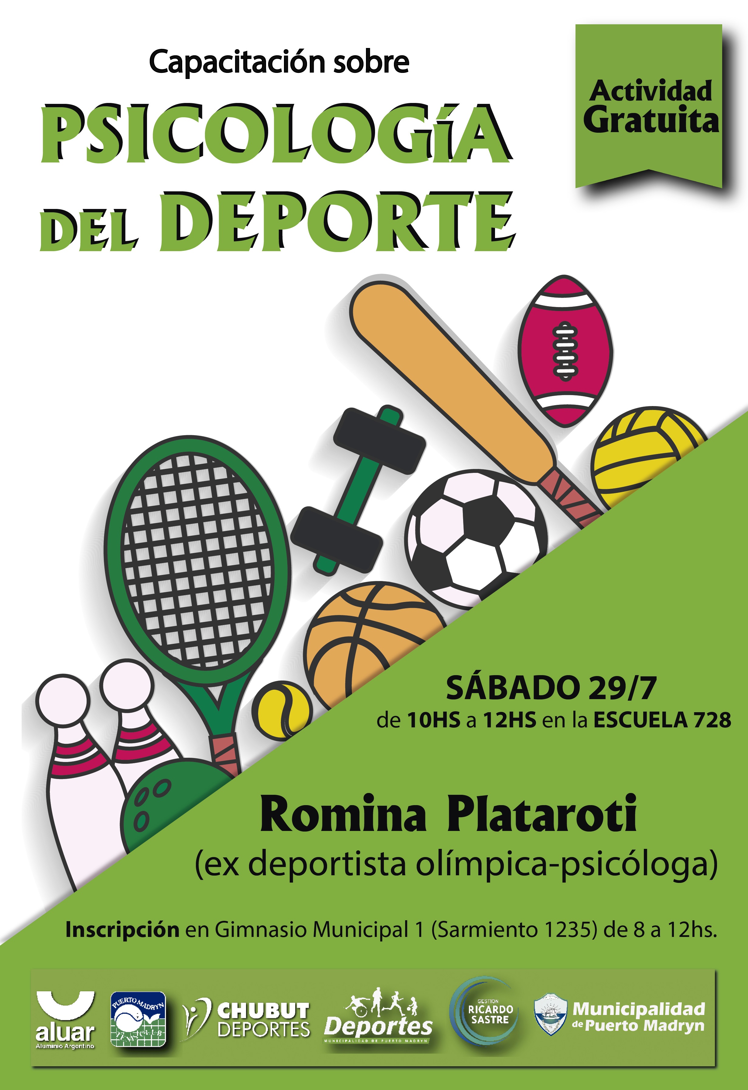 La ex gimnasta olímpica Romina Plataroti visitará Puerto Madryn