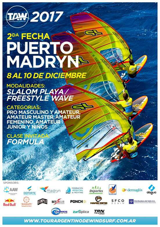 Puerto Madryn sede de la 2º fecha del Tour Argentino de Windsurf