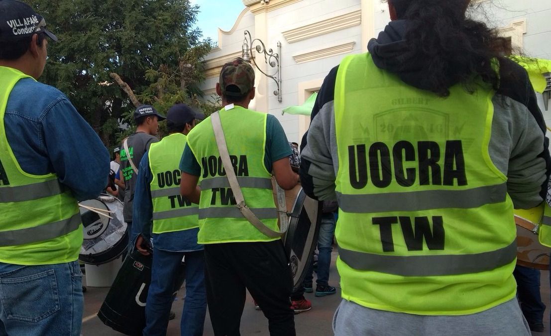 Representantes de UOCRA en Casa de Gobierno