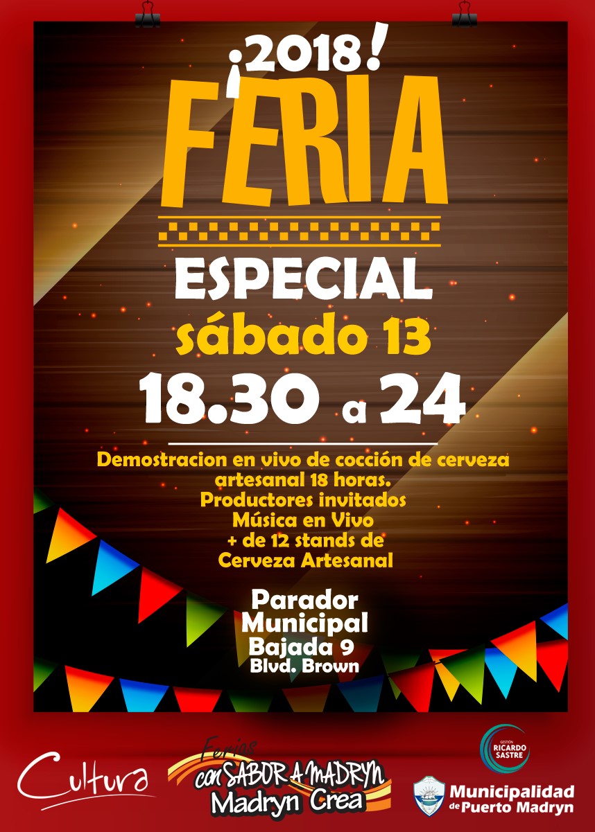 Ferias “Con Sabor a Madryn” y “Madryn Crea”