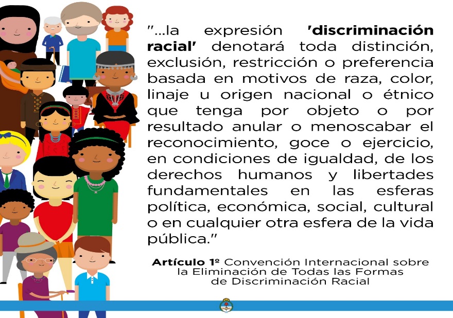 21 DE MARZO  ¨DÍA INTERNACIONAL DE LA ELIMINACIÓN DE LA DISCRIMINACIÓN RACIAL¨