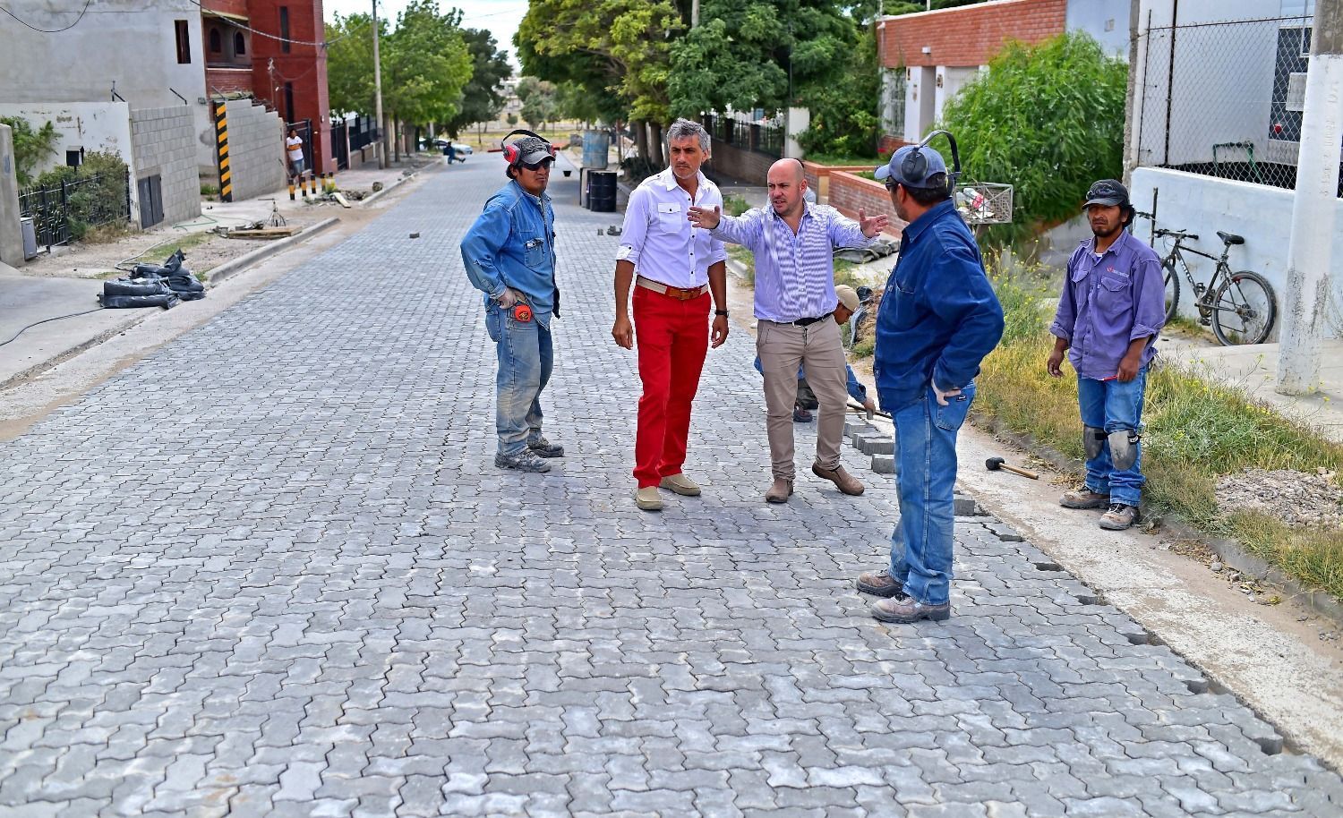 Sastre confirmó un mayor avance del plan de pavimentación