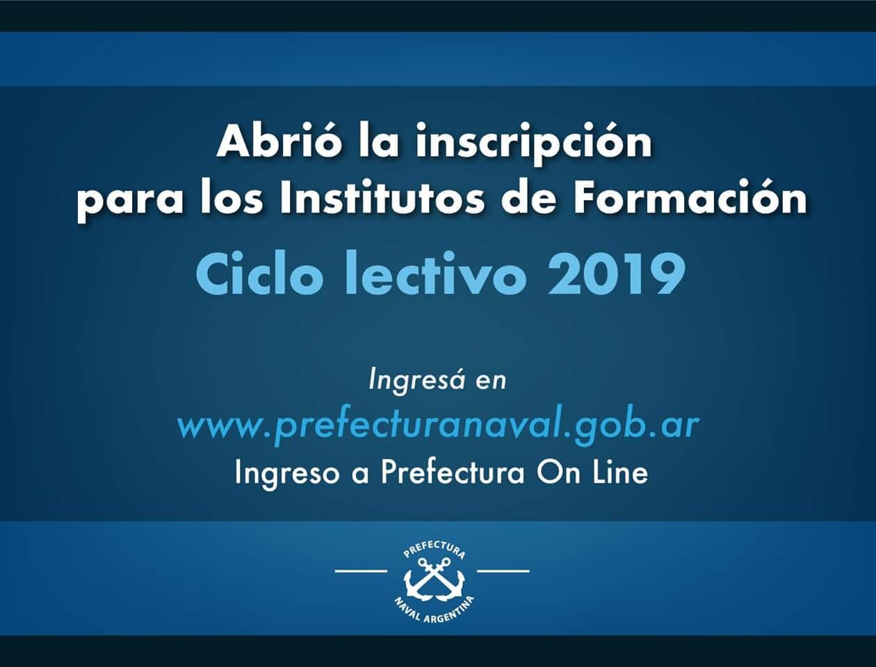 La Prefectura Naval Argentina abrió la inscripción para el ciclo lectivo 2019