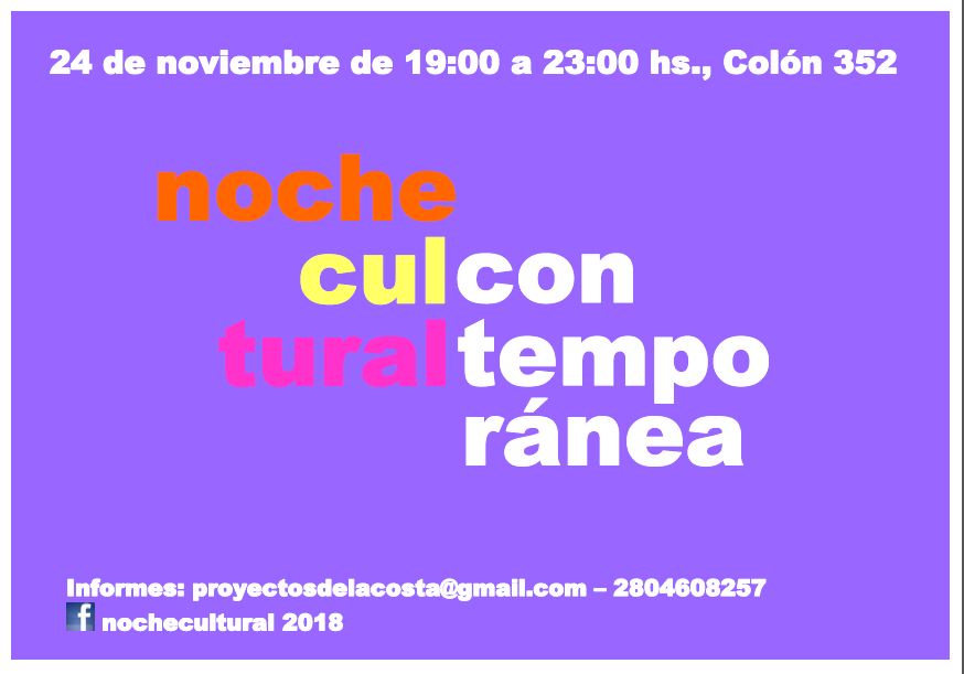 Noche Cultural 2018 y Muestra de Arte Contemporánea