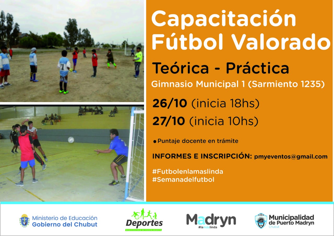 Dictarán capacitación sobre fútbol valorado