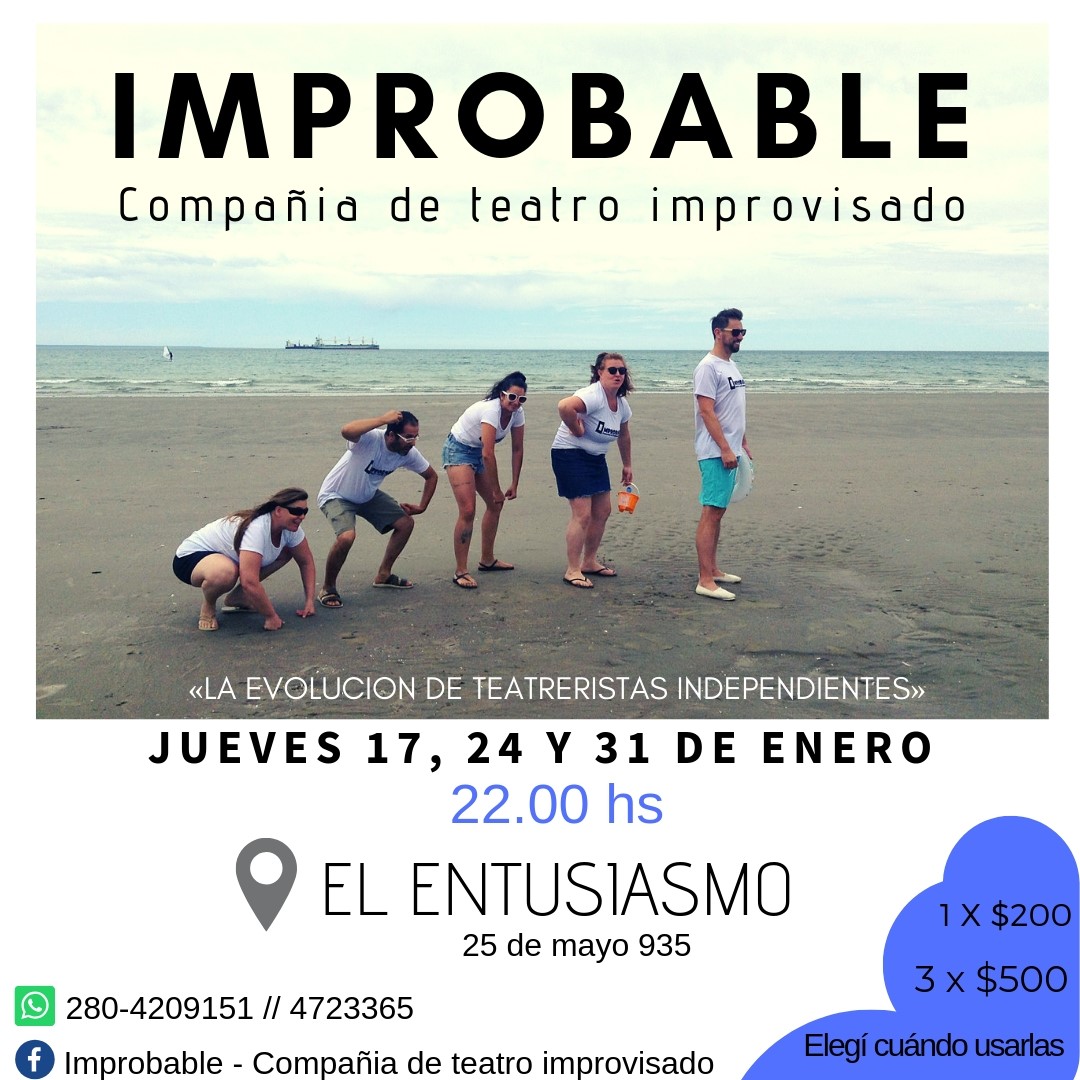 IMPROBABLE COMPAÑÍA DE TEATRO IMPROVISADO,PRESENTA “¿QUIÉN VA A TÉCNICA?