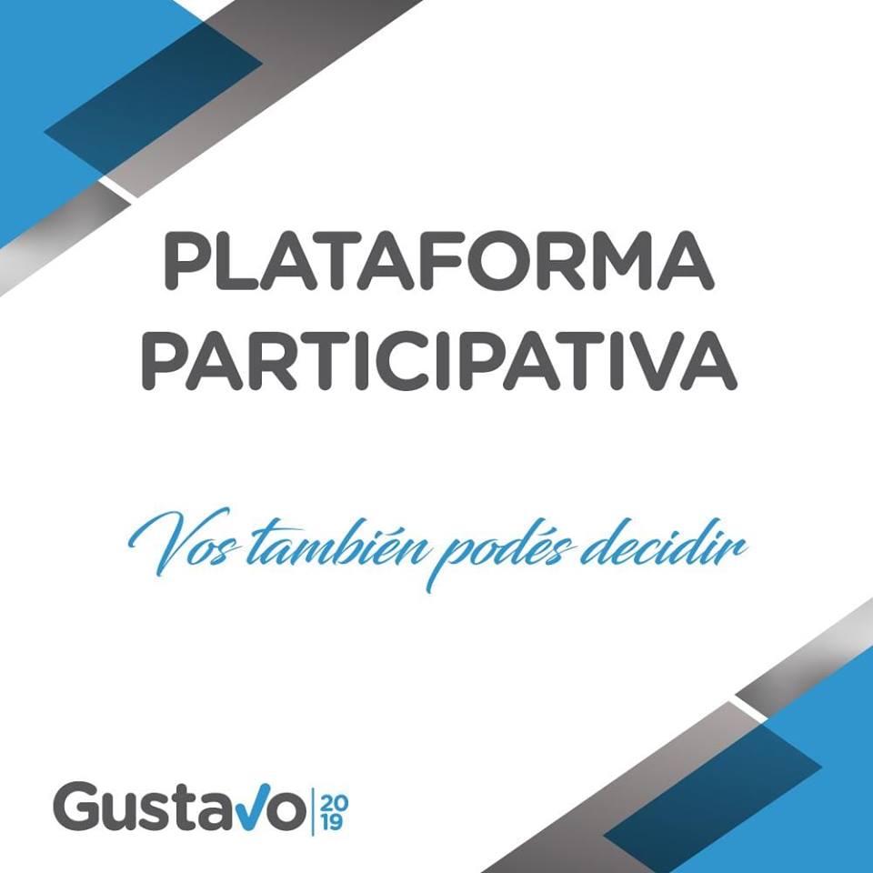 PLATAFORMA PARTICIPATIVA DE GUSTAVO SASTRE PARA CONOCER PRIORIDADES Y TRABAJAR EN LA  GESTION