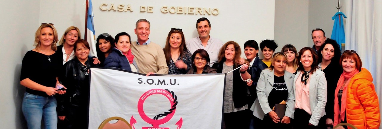 Arcioni recibió a las representantes de la Agrupación Marineras del Sur y el SOMU