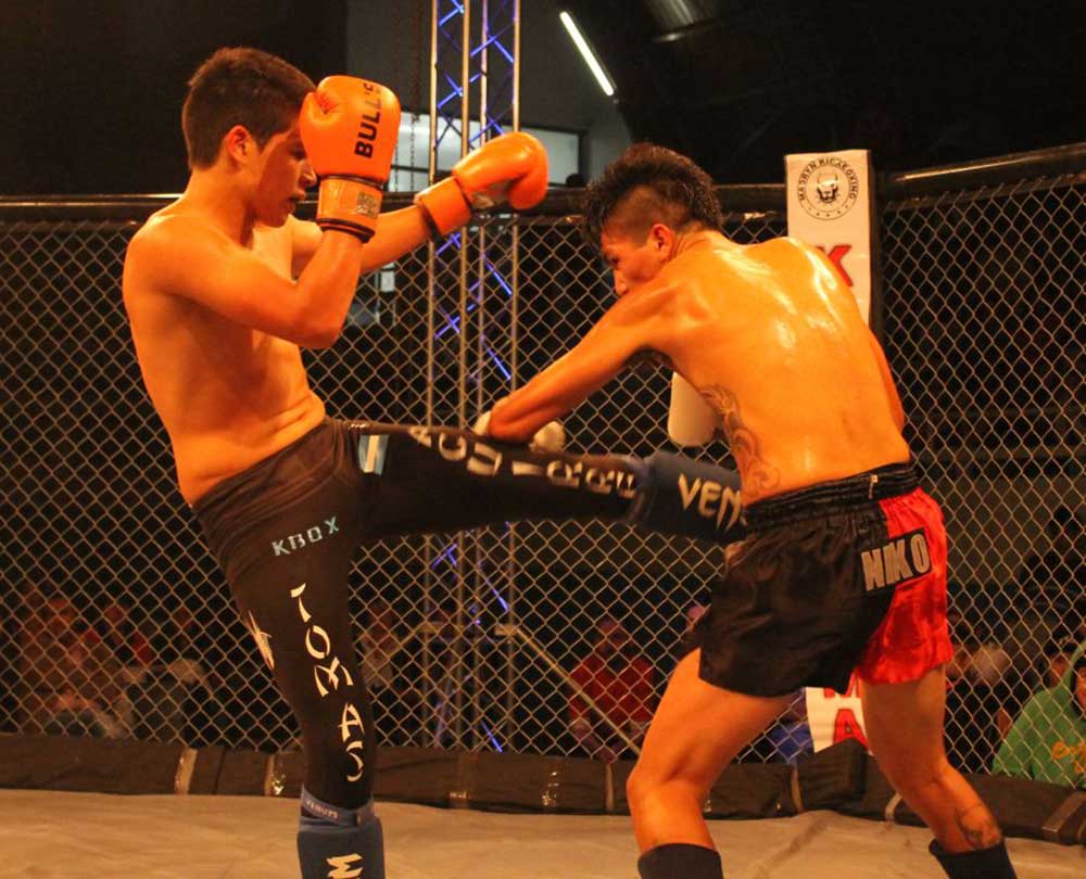 Kickboxing y artes marciales mixtas (MMA) en jaula