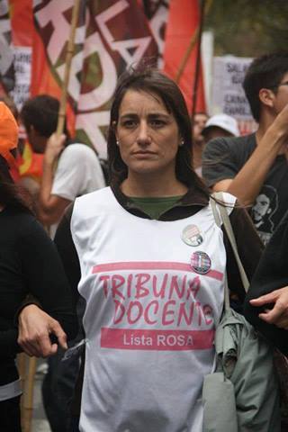 Romina del Pla presente en Puerto Madryn en el marco de la gran lucha de docentes y estatales en Chubut