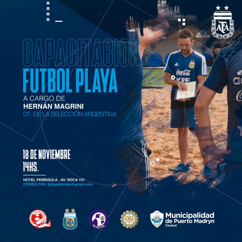 Capacitación abierta y gratuita sobre fútbol playa