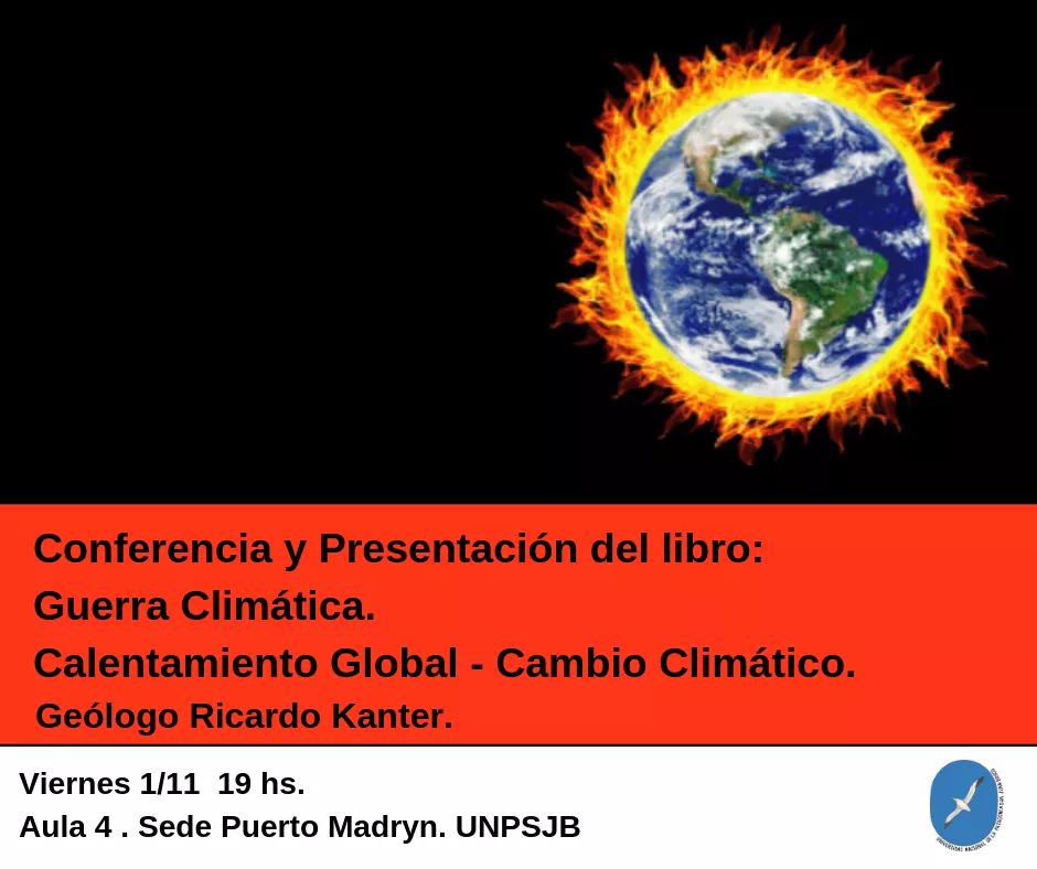Conferencia y presentación de libro sobre cambio climático