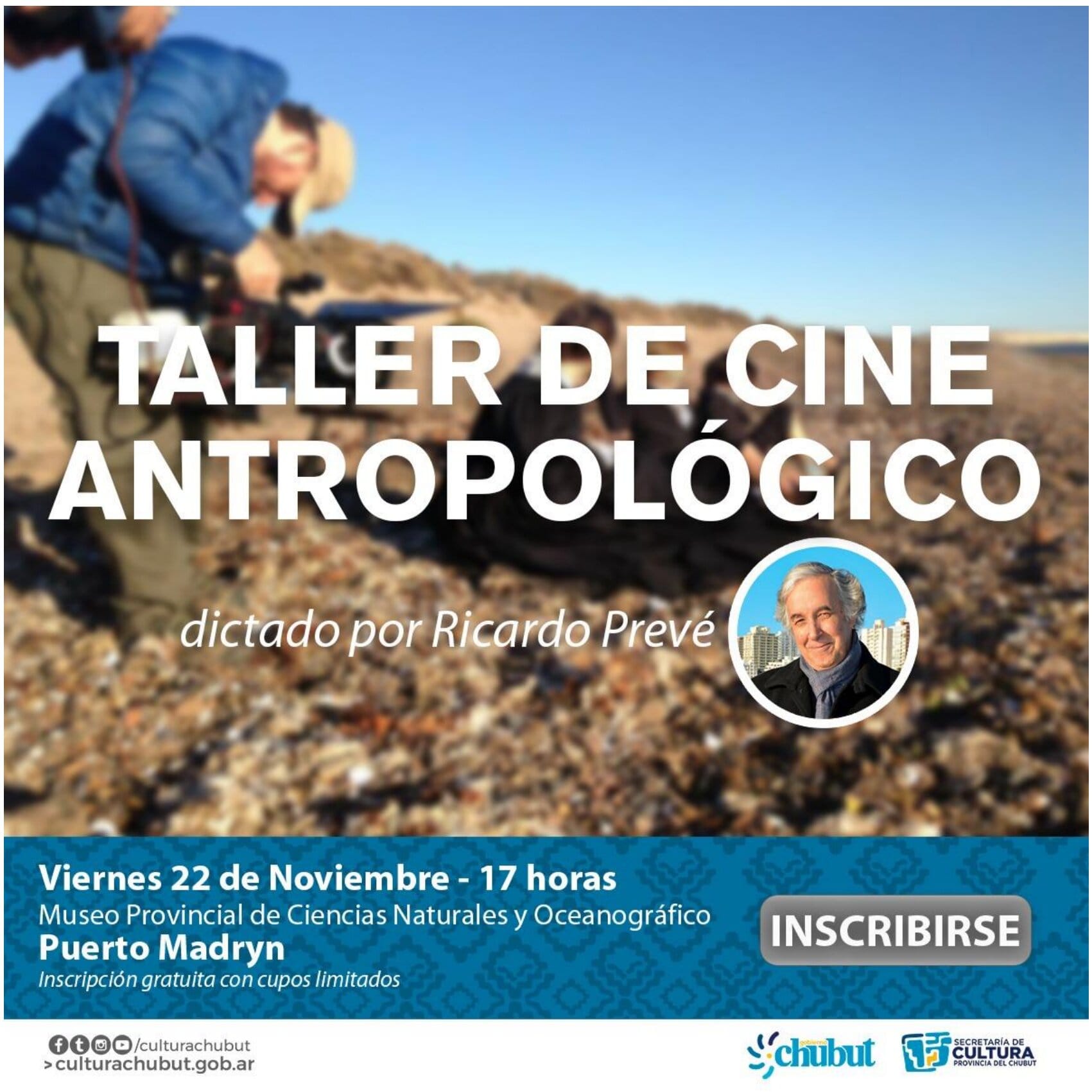 Se realizará un taller de Cine Antropológico en Puerto Madryn
