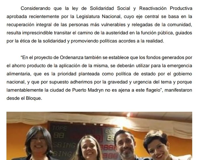 Frente de todos propone congelar los sueldos de los cargos electivos y la  planta política