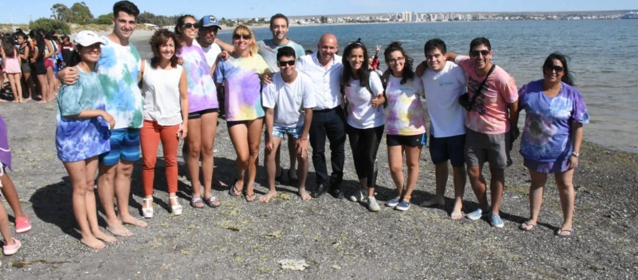 Gustavo Sastre en el marco de las actividades de cierre de la “Colonia de la Muni”