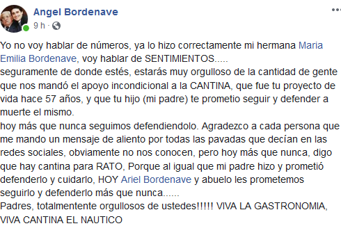 HOY MÁS QUE NUNCA SEGUIMOS DEFENDIENDO CANTINA EL NAUTICO