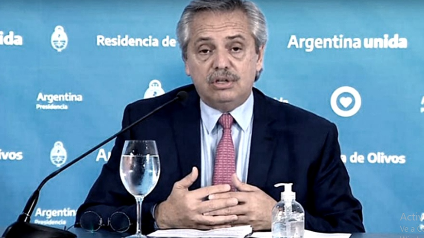 ALBERTO FERNÁNDEZ: EL ESTADO ESTARÁ PRESENTE PARA ENFRENTAR LAS CONSECUENCIAS ECONÓMICAS DE LA PANDEMIA