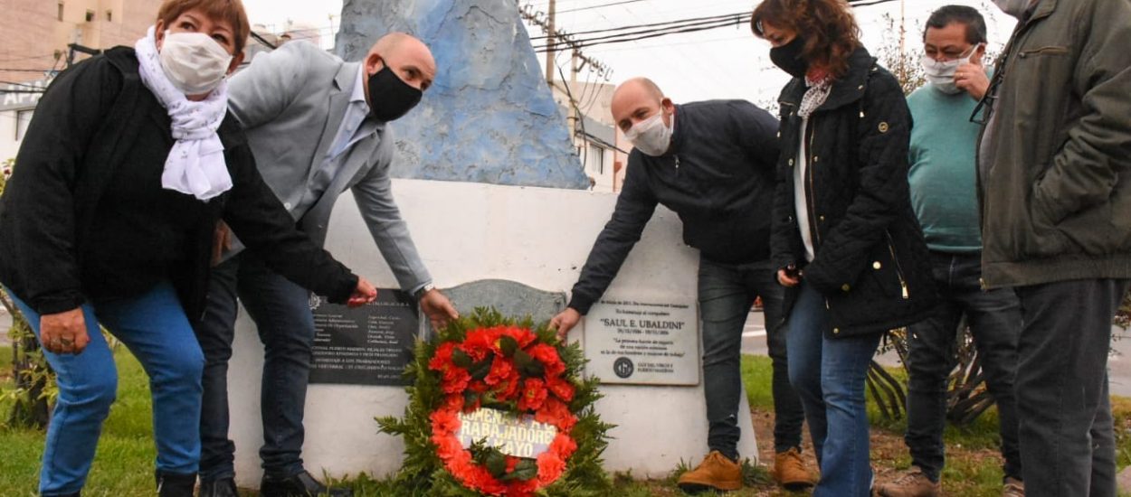 SASTRE ENCABEZÓ HOMENAJE POR EL DÍA INTERNACIONAL DEL TRABAJADOR