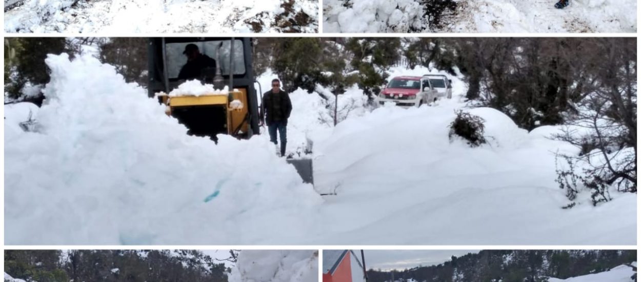 PROVINCIA ASISTIÓ A POBLADORES AISLADOS POR LA NIEVE EN ESTABLECIMIENTO RURAL DE CERRO CENTINELA