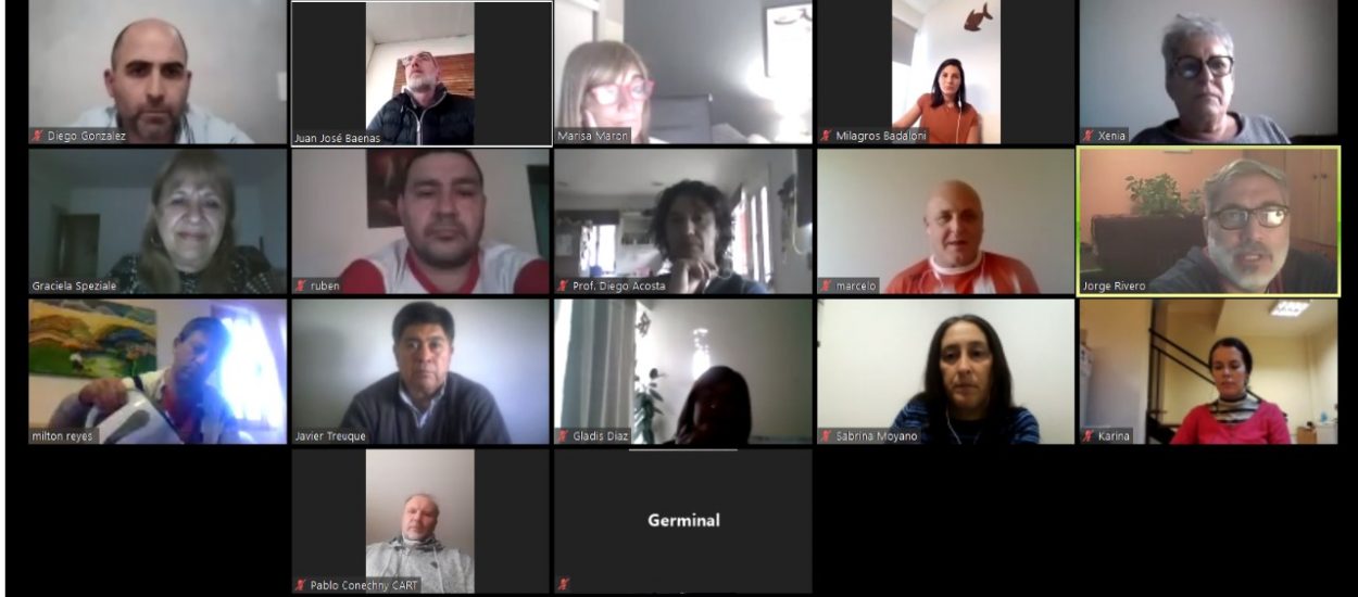 REUNIÓN VIRTUAL ENTRE FUNCIONARIOS, DIRIGENTES Y REFERENTES DEPORTIVOS