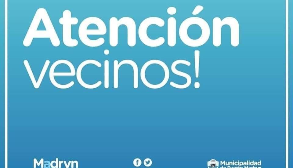 ATENCIÓN, VECINOS DEL BARRIO NUEVA CHUBUT