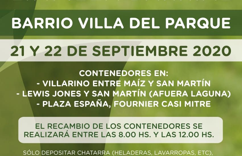 CAMPAÑAS DE LIMPIEZA EN LOS BARRIOS VILLA DEL PARQUE Y VEPAM