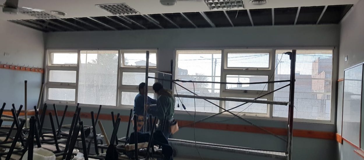 EL MINISTERIO DE INFRAESTRUCTURA CONTINÚA CON LA REFACCIÓN DE LA ESCUELA N° 219 DE PUERTO MADRYN