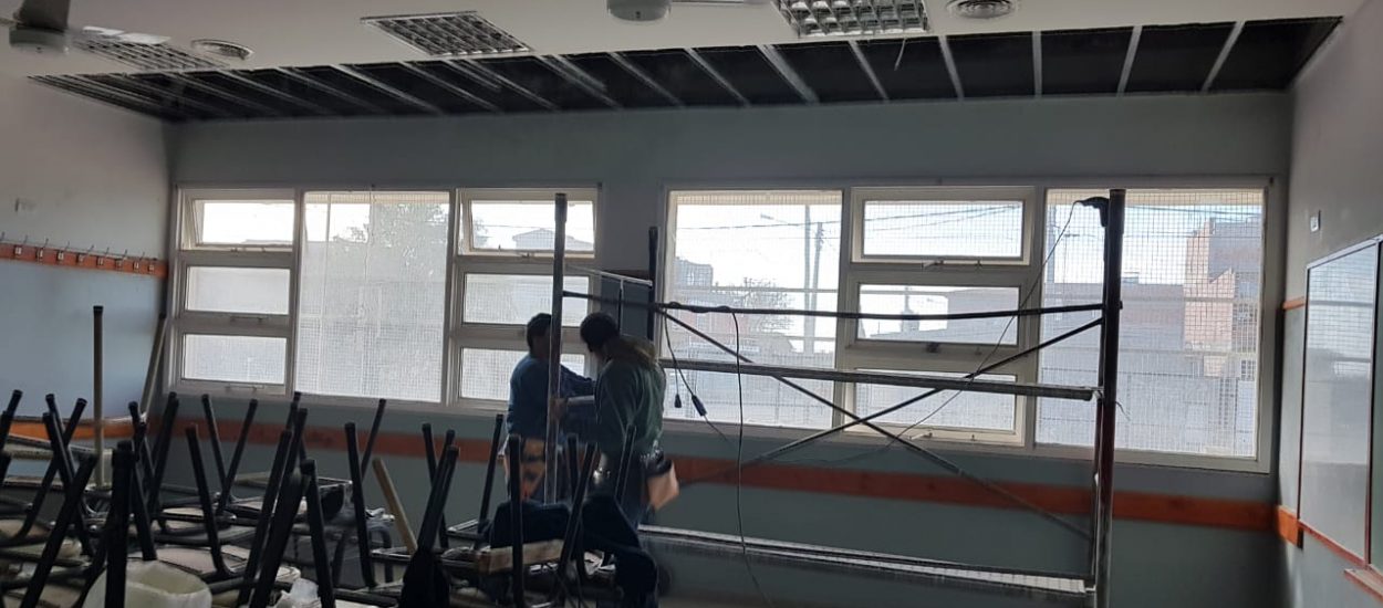 EL MINISTERIO DE INFRAESTRUCTURA CONTINÚA CON LA REFACCIÓN DE LA ESCUELA N° 219 DE PUERTO MADRYN