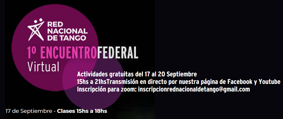 PRIMER ENCUENTRO FEDERAL VIRTUAL DE TANGO