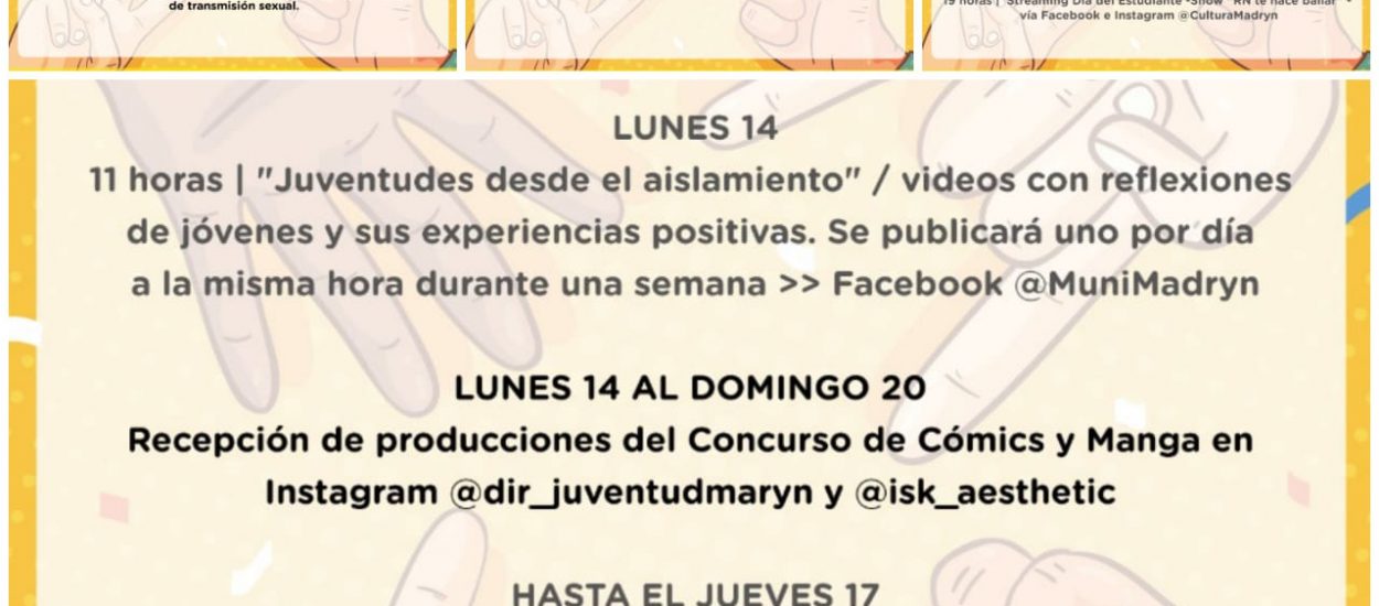 EL LUNES INICIARÁ EN MADRYN LA SEMANA DE LAS JUVENTUDES