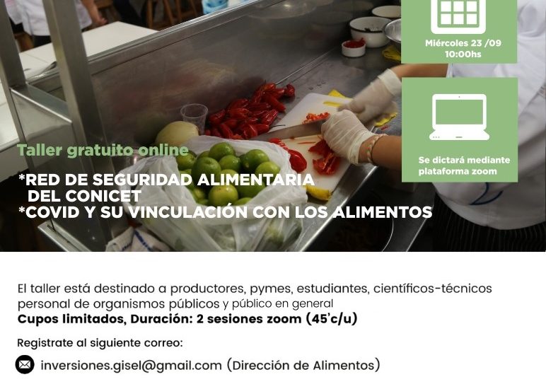 PROVINCIA INVITA A CHARLA SOBRE SEGURIDAD ALIMENTARIA EN TIEMPOS DE COVID-19