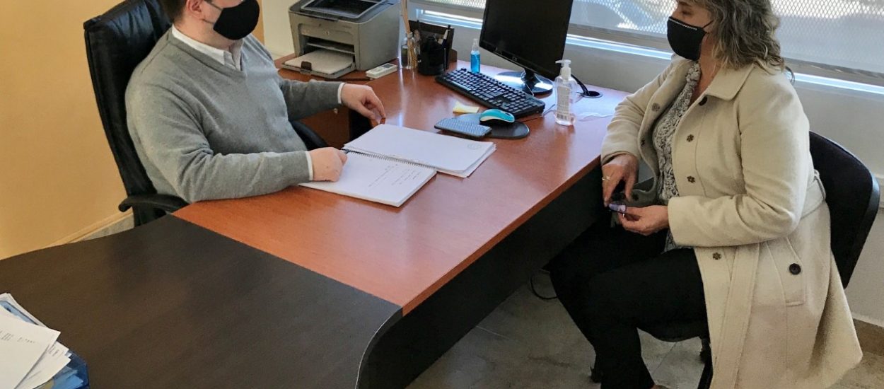 EL MINISTRO HERMIDA SE REUNIÓ CON LA JEFA COMUNAL DE FACUNDO