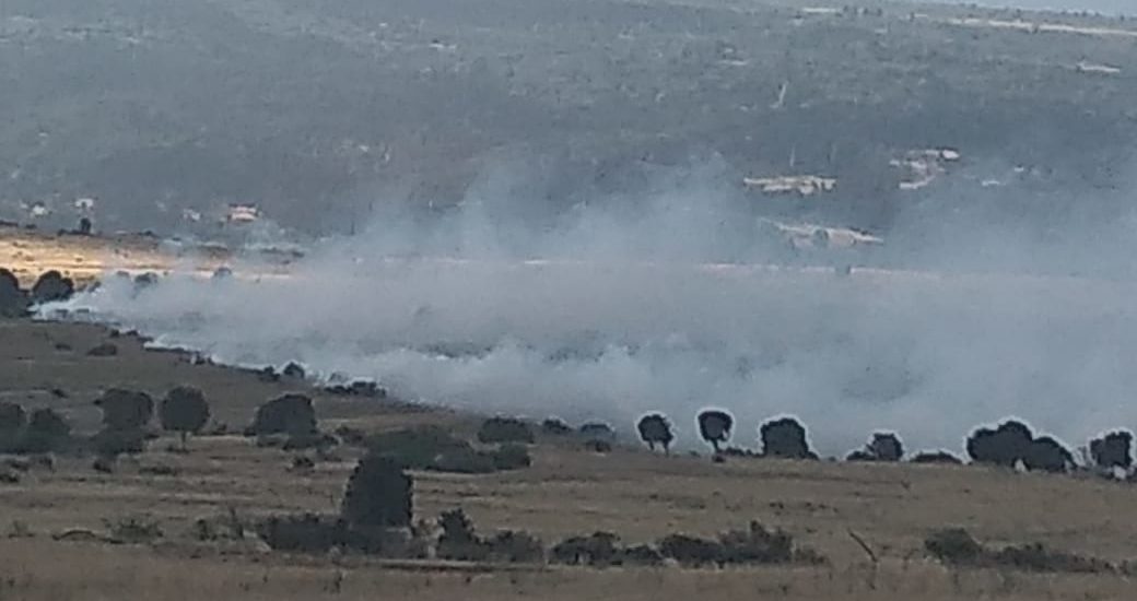 BRIGADISTAS TRABAJAN EN INCENDIO REGISTRADO ENTRE ESQUEL Y TREVELIN