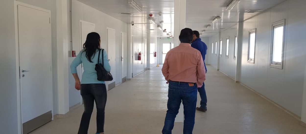 EL MINISTERIO DE INFRAESTRUCTURA DE LA PROVINCIA REALIZÓ UNA INSPECCIÓN TÉCNICA EN EL HOSPITAL MODULAR DE PUERTO MADRYN