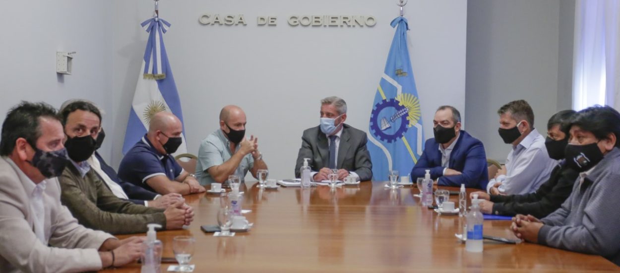 ARCIONI Y SASTRE RECIBIERON A INTENDENTES EN RAWSON