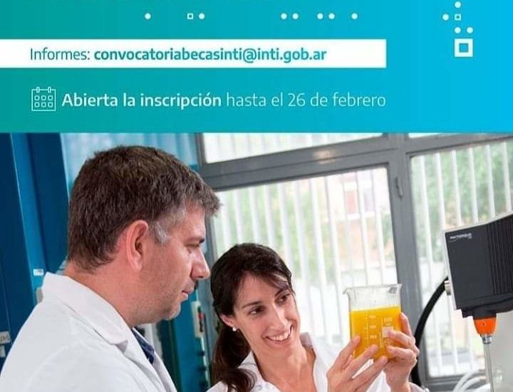 LA SECRETARÍA DE CIENCIA INFORMA QUE SE ENCUENTRA ABIERTA LA CONVOCATORIA A BECAS INTI 2021