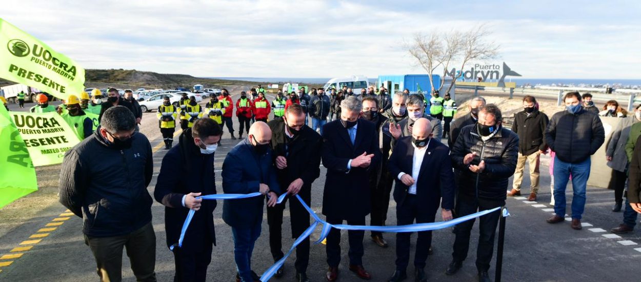 QUEDÓ HABILITADO EL ACCESO SUR A MADRYN CON UNA FUERTE PRESENCIA DEL GABINETE NACIONAL