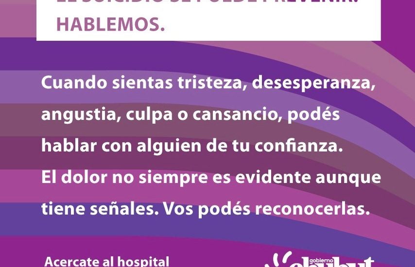 SALUD: DESTACAN IMPORTANCIA DEL NUEVO PROTOCOLO DE PREVENCIÓN, ASISTENCIA Y POSVENCIÓN DEL SUICIDIO EN CHUBUT