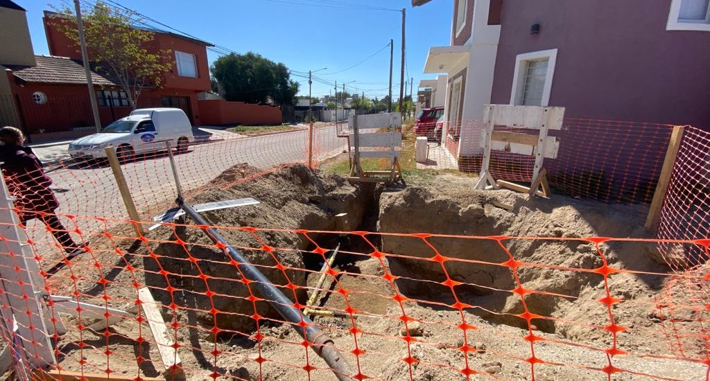AVANZA A BUEN RITMO LA OBRA “BAJADA DE RED DE GAS”