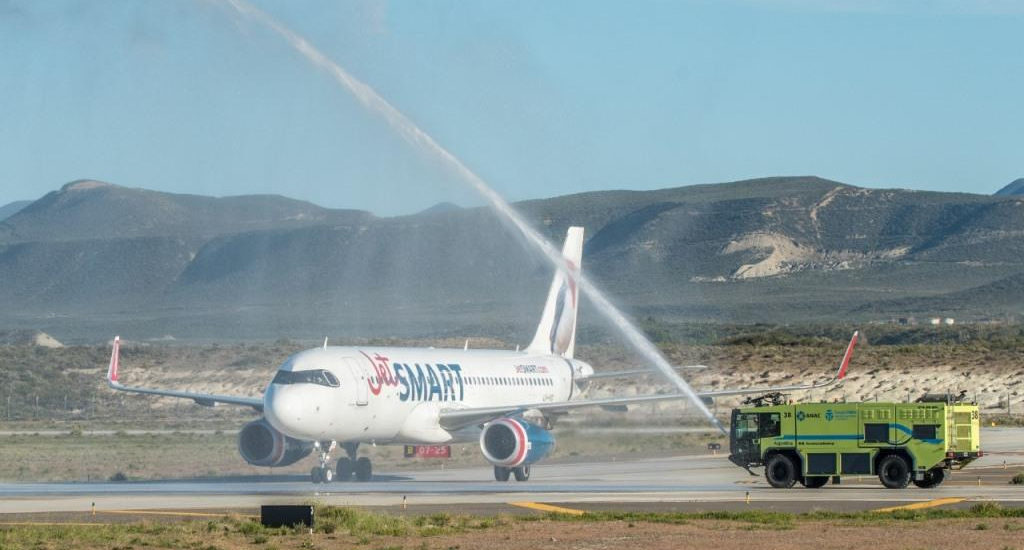 LLEGÓ A CHUBUT EL PRIMER VUELO DE JETSMART