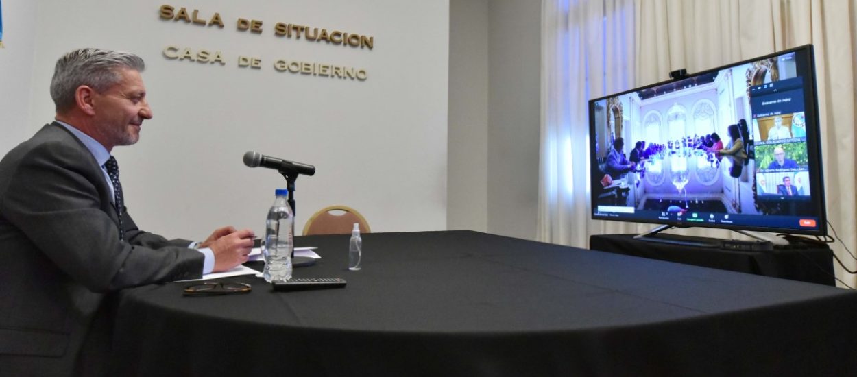 ARCIONI Y OTROS GOBERNADORES PARTICIPARON EN UNA VIDEOCONFERENCIA CON EL PRESIDENTE ALBERTO FERNÁNDEZ