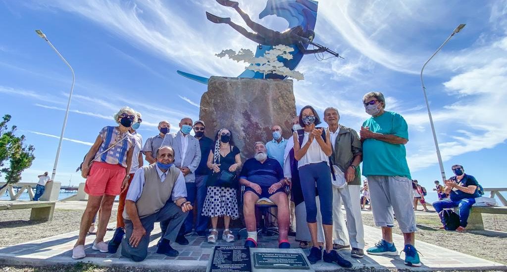 EL INTENDENTE HOMENAJEÓ A LOS PIONEROS DE LA CAPITAL DEL BUCEO Y LAS ACTIVIDADES SUBACUÁTICAS