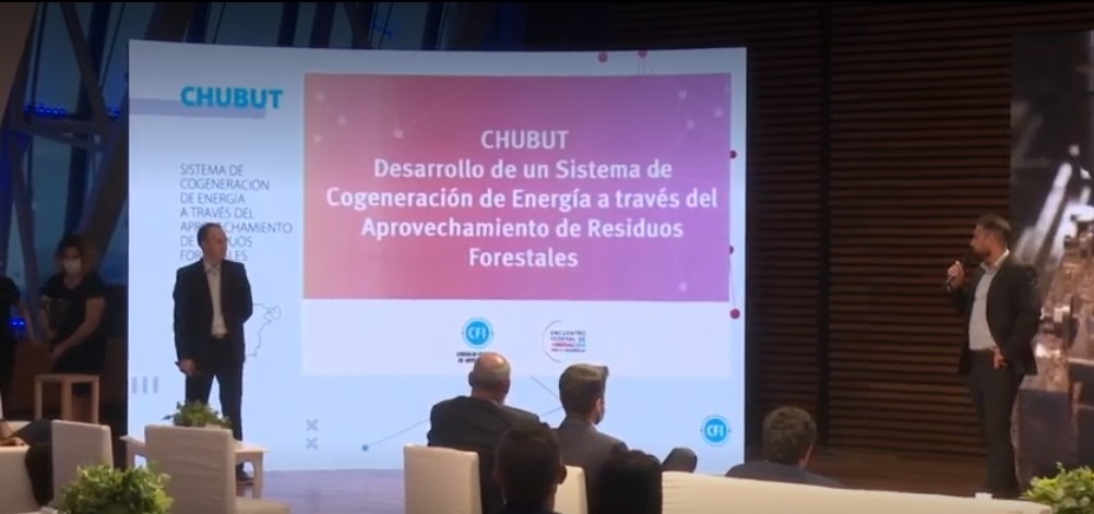 CHUBUT EXPUSO SOBRE GENERACIÓN DE ENERGÍA UTILIZANDO RESIDUOS FORESTALES EN EL ENCUENTRO FEDERAL DE INNOVACIÓN POR EL DESARROLLO