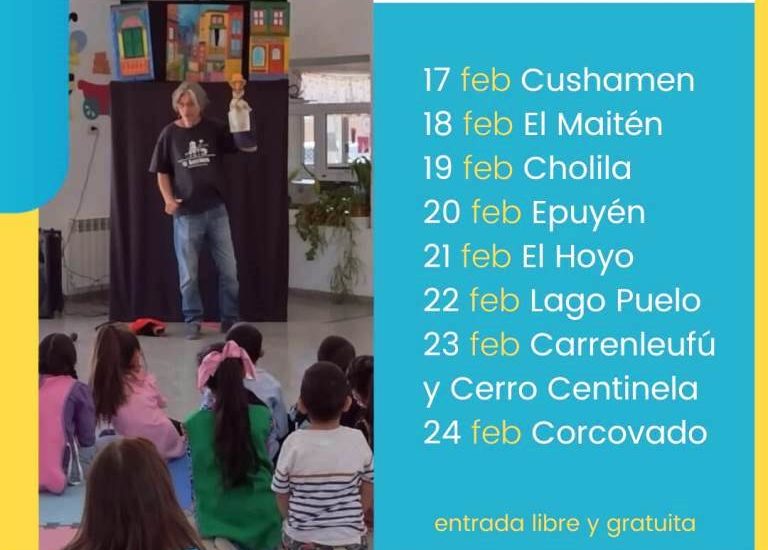 CULTURA: EL GOBIERNO DEL CHUBUT PONE NUEVAMENTE EN MARCHA LA GIRA DE TÍTERES 2022