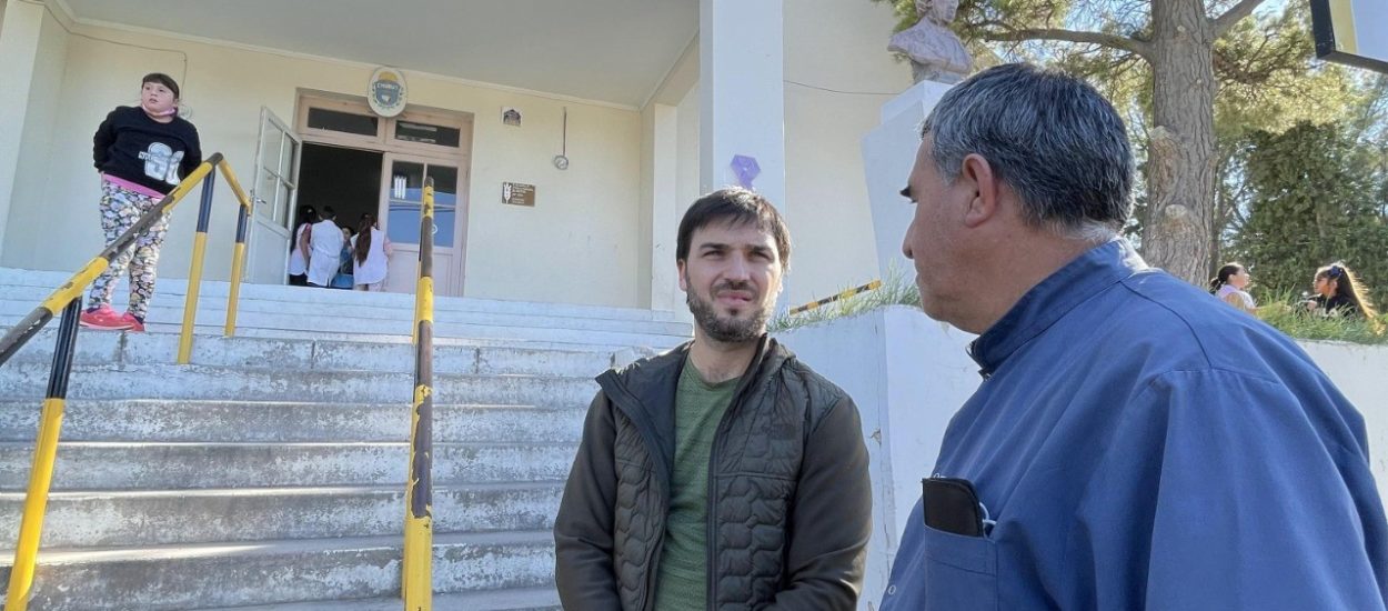 TORRES VISITÓ ESCUELAS DEL VALLE Y EL DIQUE AMEGHINO, Y SE REUNIÓ CON INTENDENTES