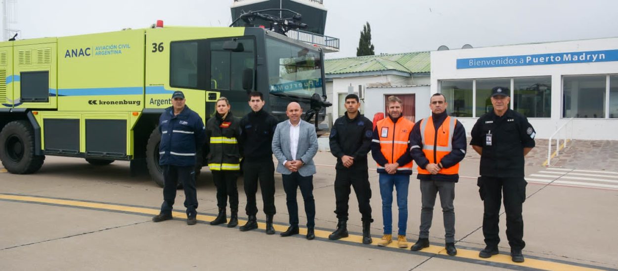 TRAS LAS GESTIONES DEL INTENDENTE, EL AEROPUERTO CUENTA CON UNA NUEVA AUTOBOMBA