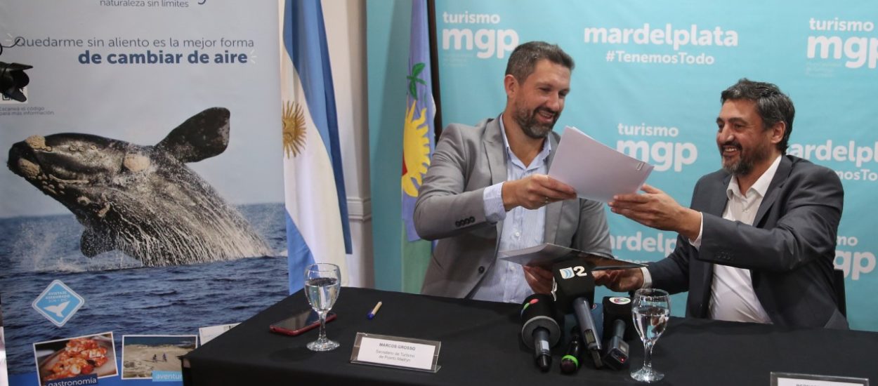 PUERTO MADRYN PARTICIPÓ DEL LANZAMIENTO DEL VUELO DE AEROLÍNEAS ARGENTINAS QUE UNIRÁ PENÍNSULA VALDÉS, BAHÍA BLANCA Y MAR DEL PLATA A PARTIR DE JULIO